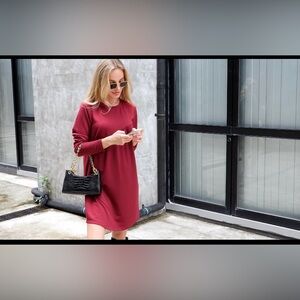 PRETTYGARDEN Women's Long Sleeve Mini Tunic Dress Casual Crewneck Loose Flowy G8